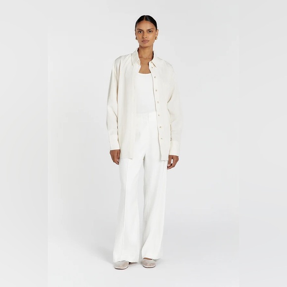 Dissh Akasha Tencel Buttermilk Button Shirt - Picture 5 of 6